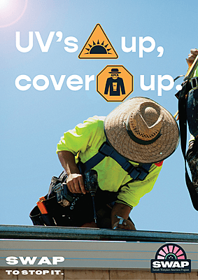 SWAP POSTER - UV'S UP, COVER UP SWAP POSTER - UV'S UP, COVER UP